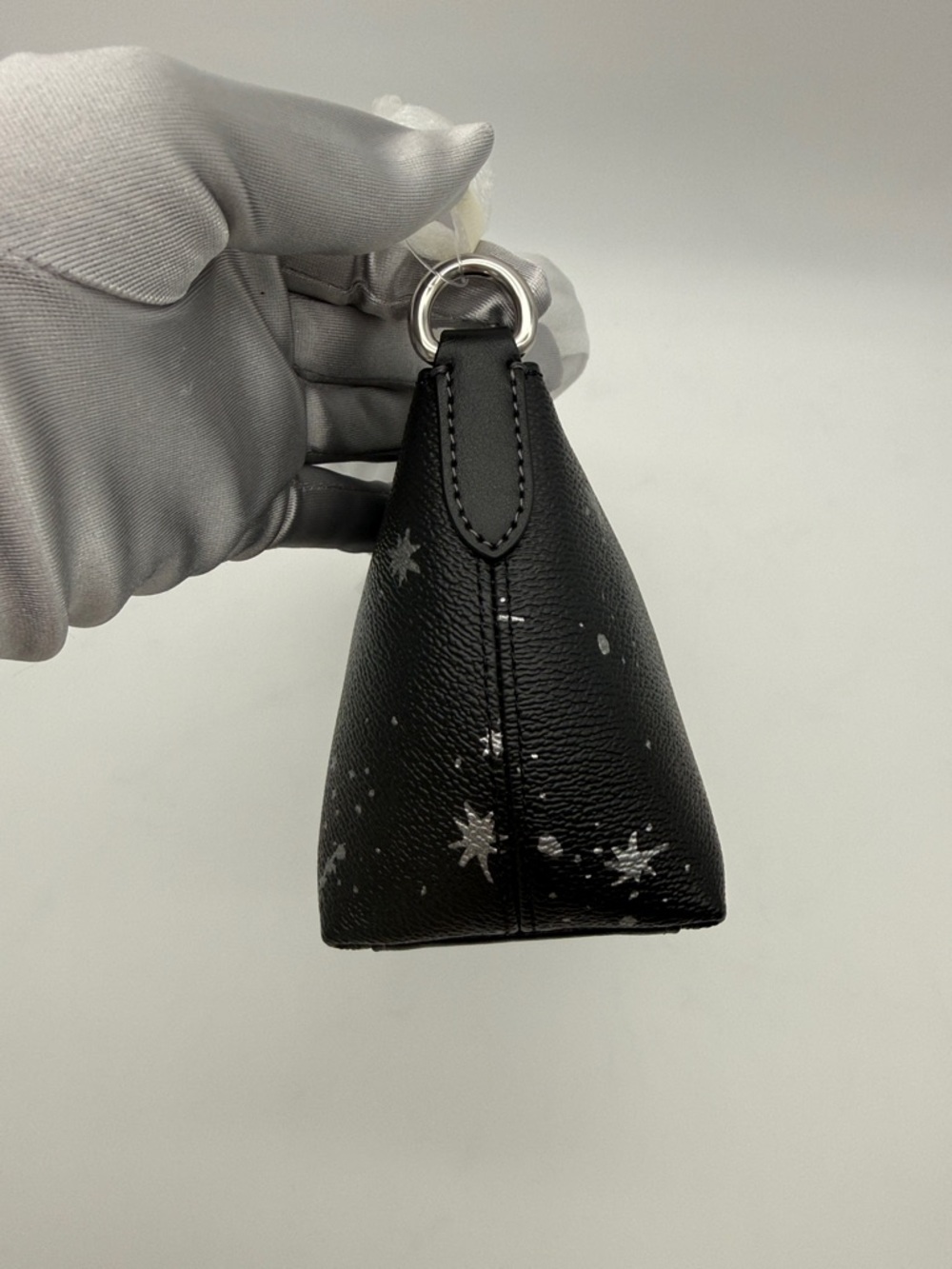 Coach Charlotte Shoulder Bag With Star Print Black Silver - Picture 4 of 12